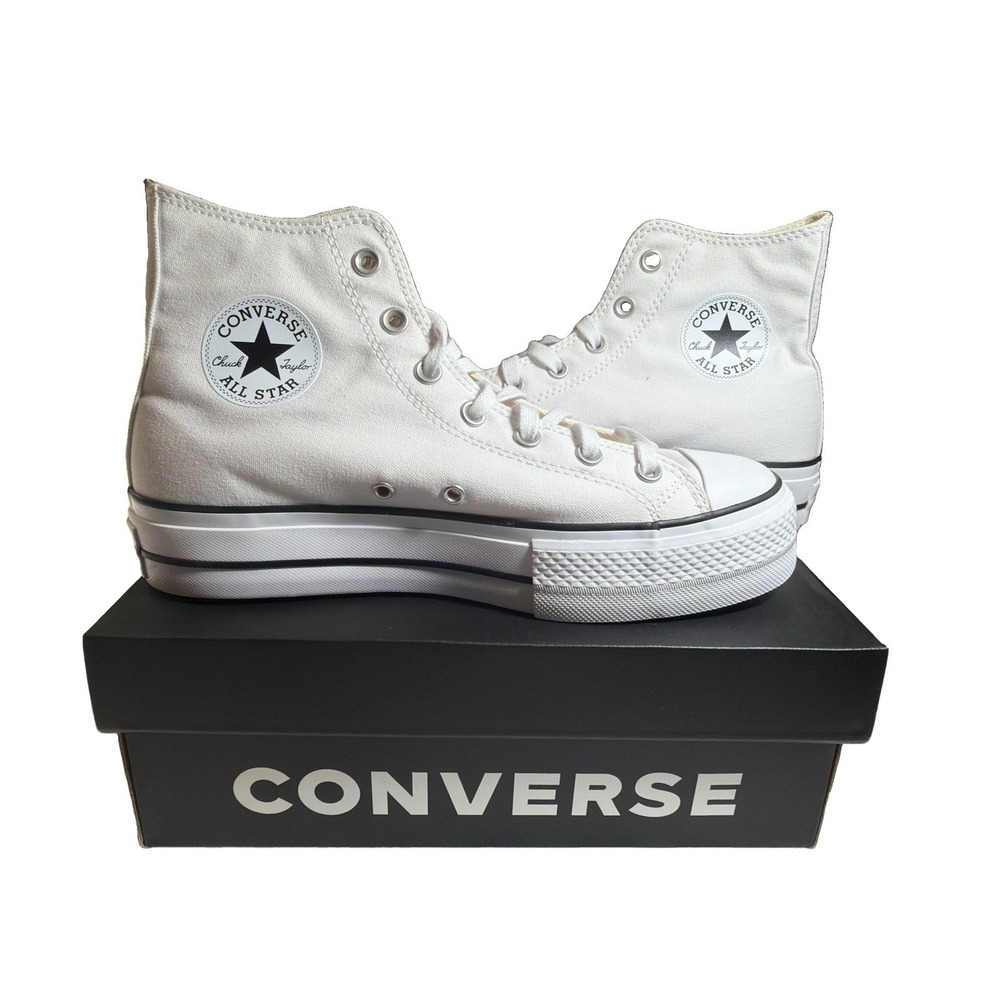 NEW Converse Chuck Taylor All Star Lift Hi Platform White Women's 10 560846C